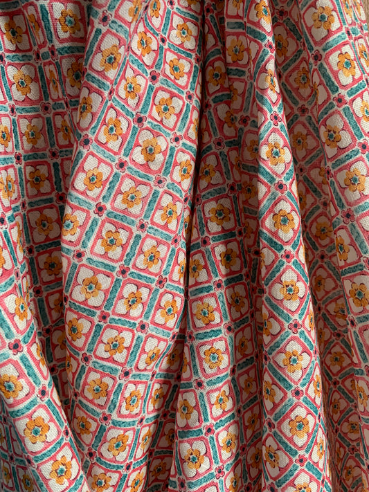 Lin Viscose Bio Fleuri