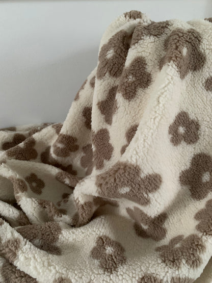 Pre commande semaine 42 Sherpa Mouton Fleurs Blanc Cassé