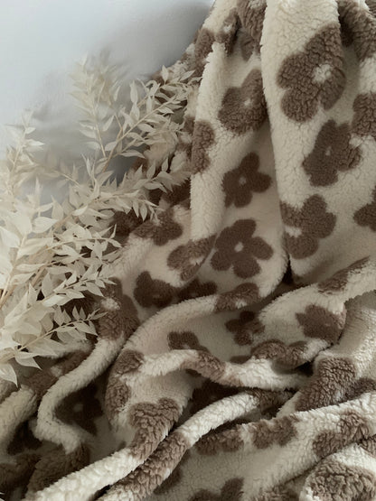 Pre commande semaine 42 Sherpa Mouton Fleurs Blanc Cassé
