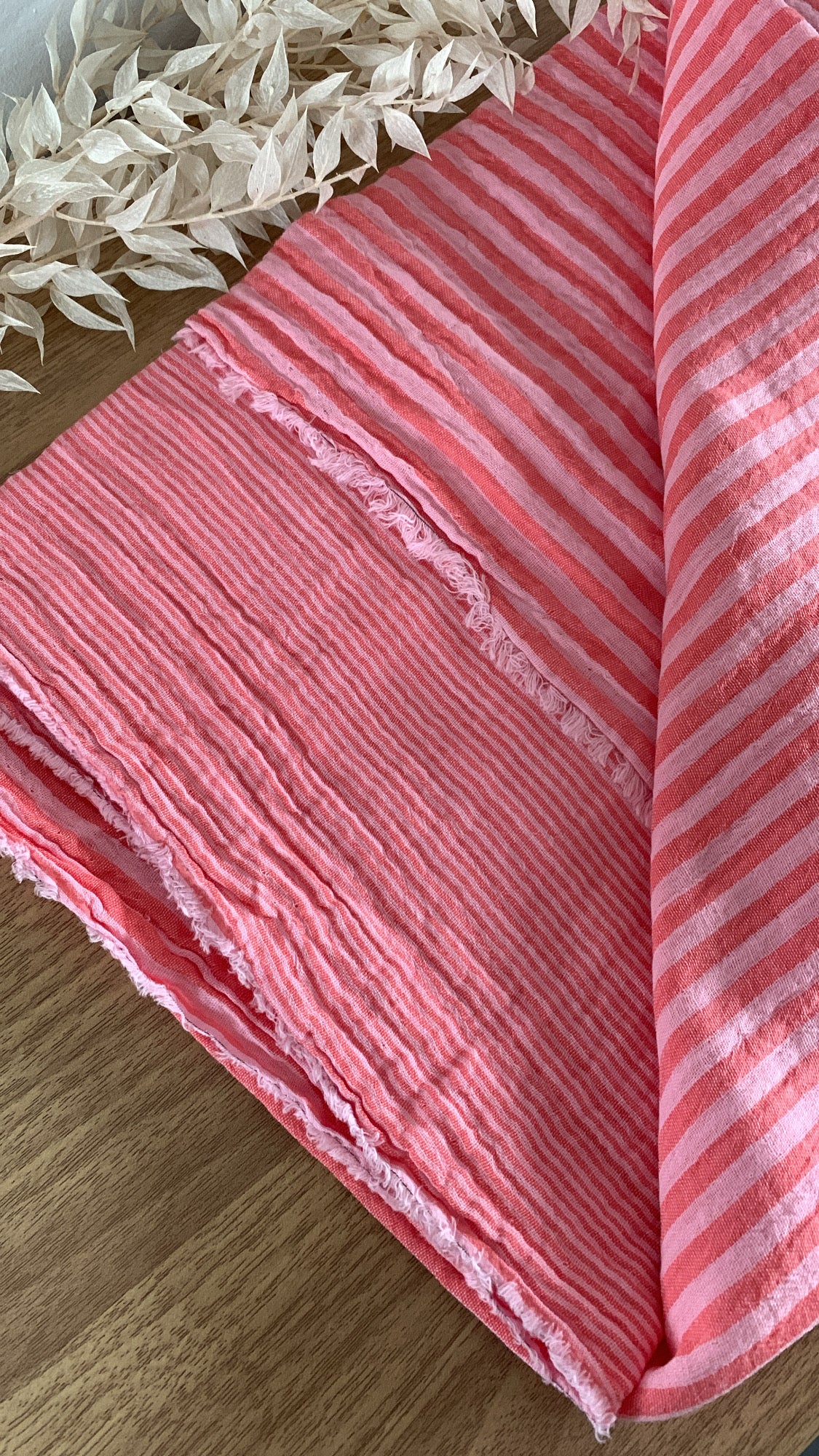 Double Gaze Tissée Rose