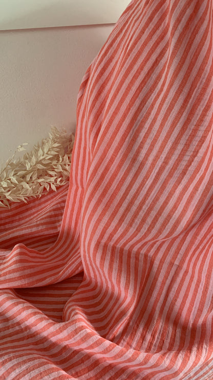 Double Gaze Tissée Rose