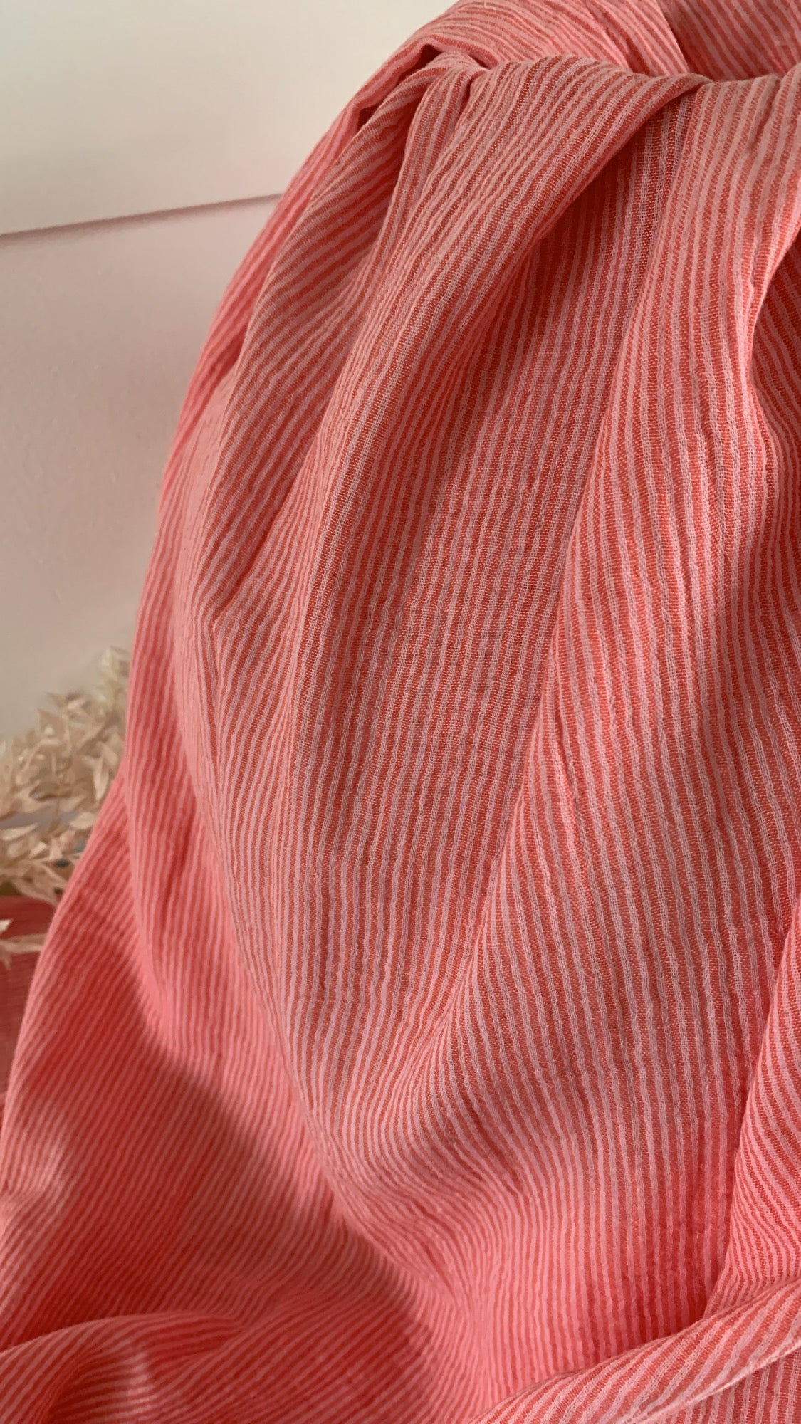 Double Gaze Tissée Rose