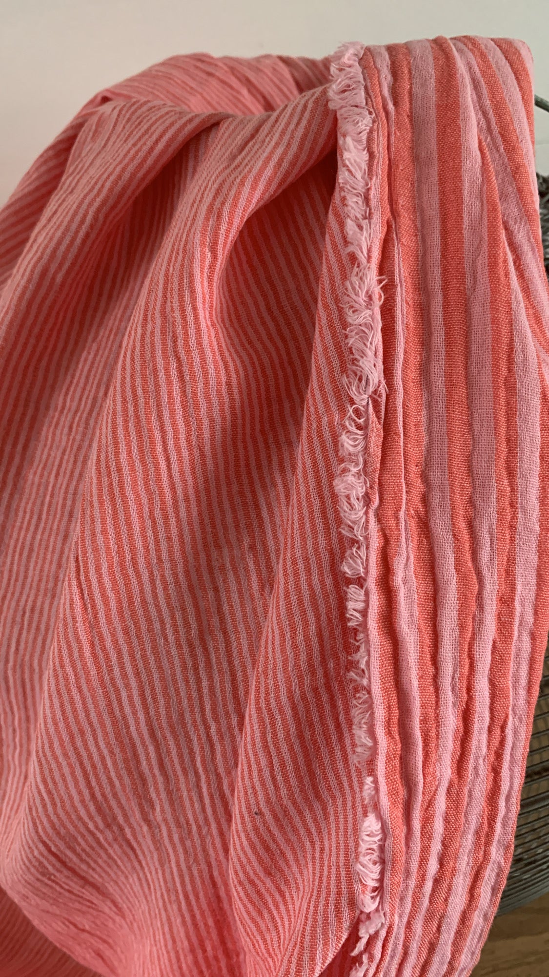 Double Gaze Tissée Rose