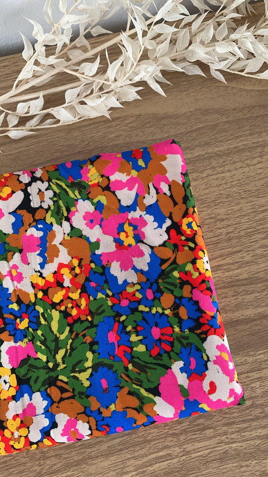 Viscose Imprimée - Vert / Rose