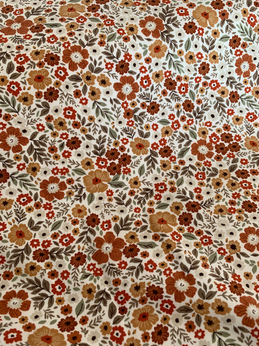 Jersey Fleurs Rouille