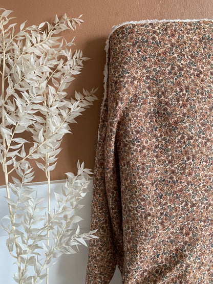 Double Gaze Petites Fleurs Cacao (Précommande S35)