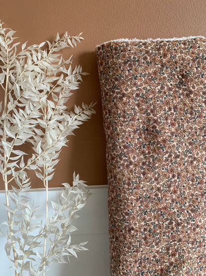 Double Gaze Petites Fleurs Cacao (Précommande S35)