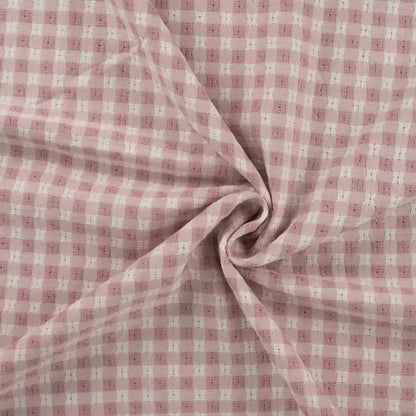 Jacquard Tissé Vieux Rose