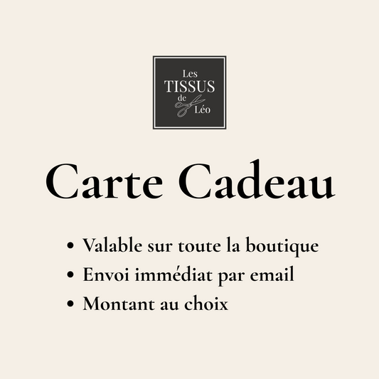 Carte-cadeau Les Tissus de Léo