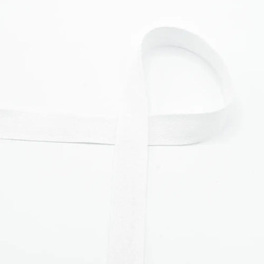 Ruban Sergé Coton – Blanc