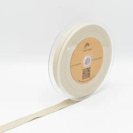 Ruban sergé 20mm - Crème