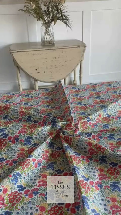 Coton Imprimé Prairie Fleurie Multicolore