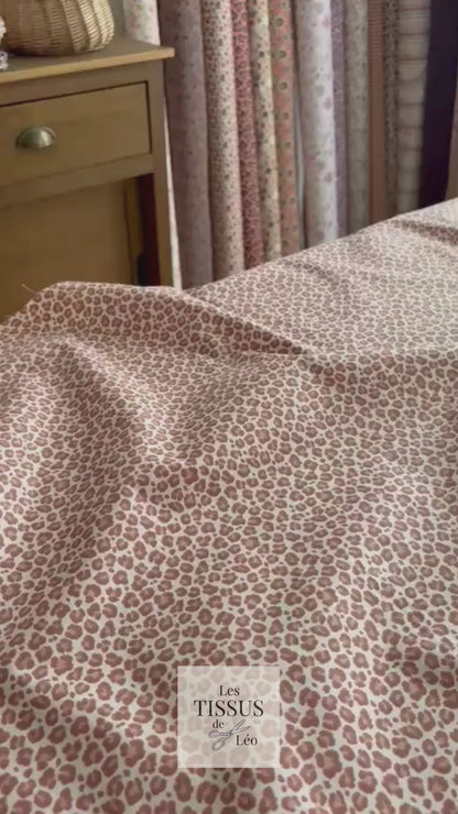 Cheetah Print Cotton Ivory Latte
